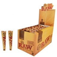 Raw Classic King Size Pre Rolled Tobacco Rolling Paper Cones 32 Per Box